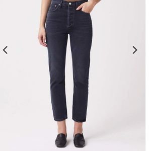 AGOLDE Riley High Rise Straight Crop